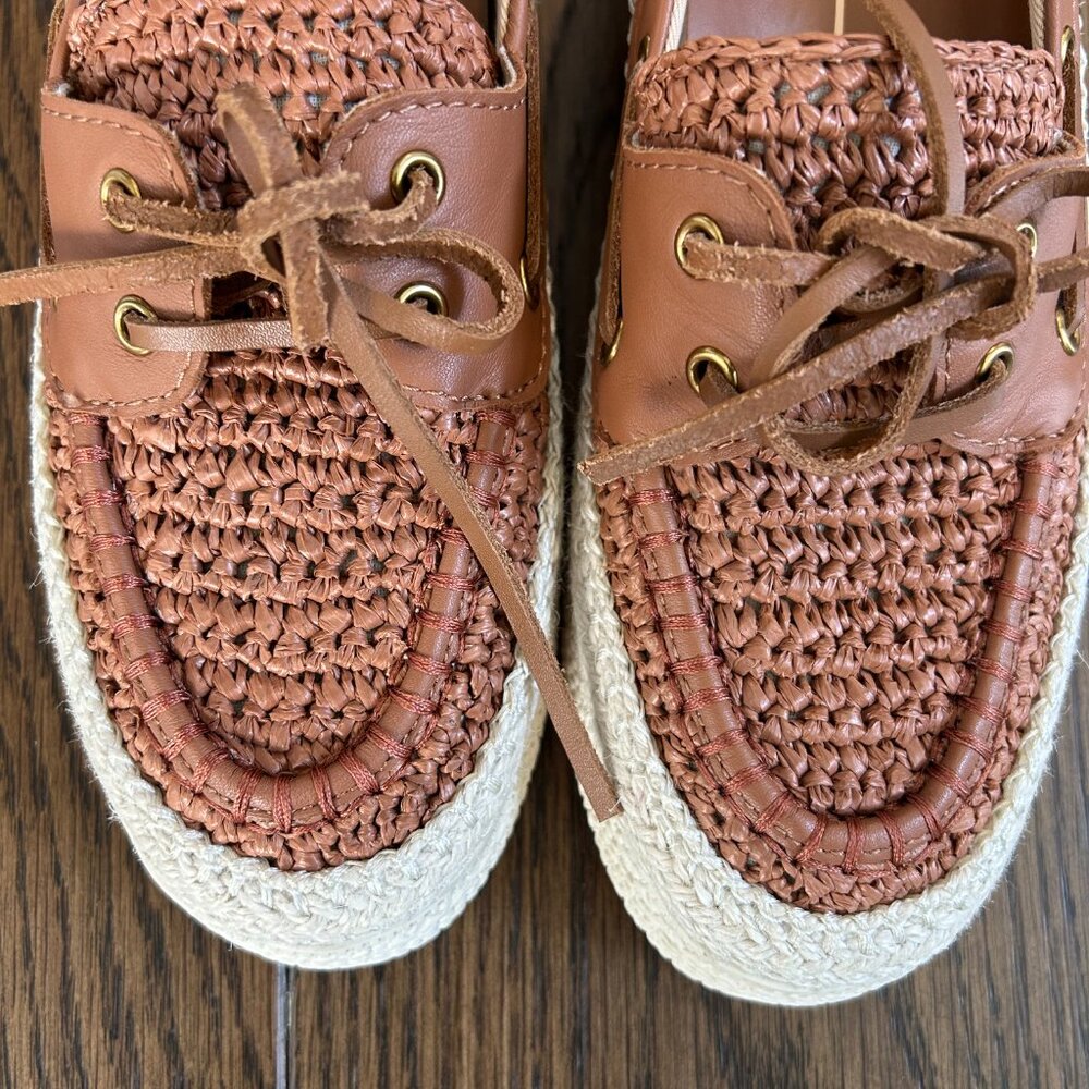 Dolce Vita Raffia Platform Boat Shoes - Brand New - Picture 6 of 8